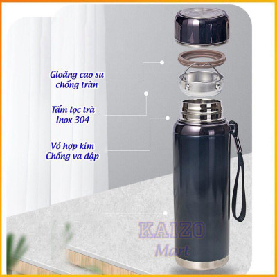 Bình Giữ Nhiệt Nóng Lạnh 24H [CAO CẤP] Đầy Đủ Dung Tích từ 680ML-1200ML,đầy đủ màu sắc