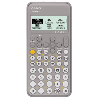 Máy Tính Casio FX-880BTG - Màu Xám + Bút Frixion Colors và G2 (Màu Mực Ngẫu Nhiên)
