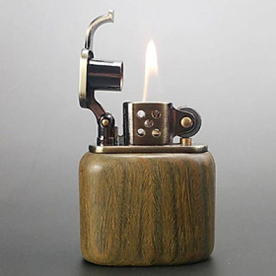 Vỏ Hột Quẹt Bật Lửa Xăng Đá Zorro Gỗ Z506G Đẹp Độc Lạ - Dùng Xăng Bấc Đá Cao Cấp