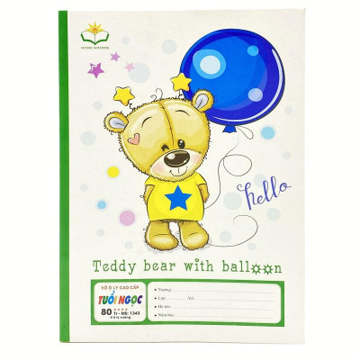 Combo 5 Tập Tuổi Ngọc 4 Ô Ly 80 Trang - Hải Tiến 1343 (Mẫu Màu Giao Ngẫu Nhiên)