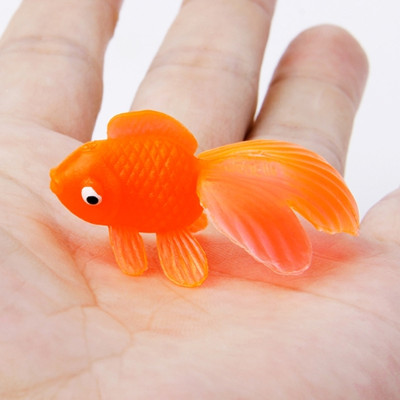 Bộ sưu tập 100 cá vàng trang trí dễ thương đồ chơi nhà tắm mô hình mini kích thước 4.5 cm dễ thương nhựa dẻo đặc ruột an toàn cho bé trai, bé gái