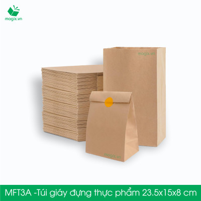 MFT3A - 23.5x15x8 cm - 50 Túi đựng thực phẩm - Túi đựng đồ ăn
