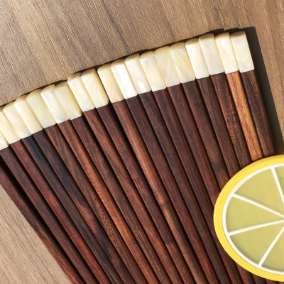 Bộ 10 đôi đũa gỗ trắc DandiHome cao cấp