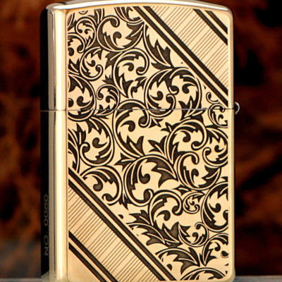 Vỏ Hột Quẹt Bật Lửa Xăng Đá Zorro Z2-1045 Họa Tiết Hoa Văn Cổ Điển - Nhiều Màu (Không Sẵn Xăng)