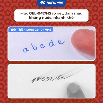Combo 20 Bút gel Hoshi Thiên Long GEL-047/HS - Công nghệ Nhật Bản