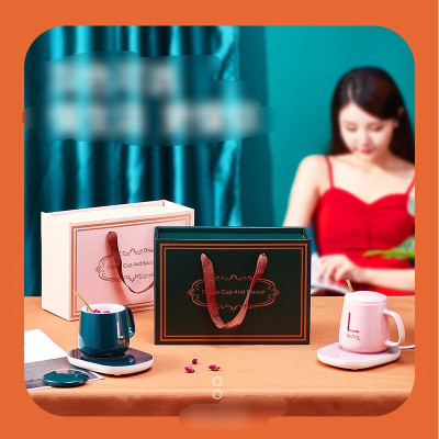 Cốc hâm nóng đồ uống   ,đa năng  ,kèm đế  và thìa mạ vàng cao cấp có hộp đựng sang trọng , có  thể làm quà tặng cho bạn bè người thân