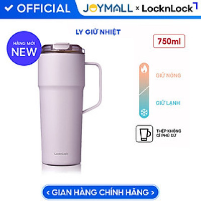 Ly Giữ Nhiệt LocknLock Metro Cafe Tumbler LHC4418 750ml, Hàng Chính Hãng, Thép Phủ Sứ - JoyMall