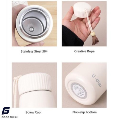Bình Nước Giữ Nhiệt Bằng Thép Không Gỉ 304 Dễ Thương 400ml/250ml FG Good Finish