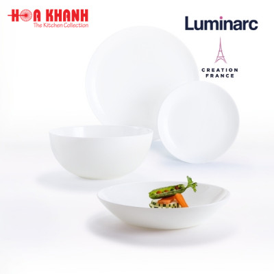 Tô Thủy Tinh Luminarc Diwali Trắng 18cm cường lực, kháng vỡ - 1 cái - N3975