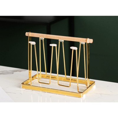 KHAY UP CỐC UP LY KIM LOẠI TAY XÁCH GỖ MẪU MỚI_AVN40 GIAO NGẪU NHIÊN