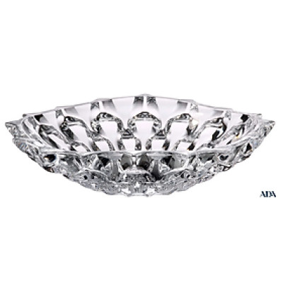 Đĩa pha lê Samba Trắng 35cm Bohemia Treasury