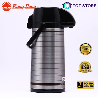 Phích nước cao cấp Rạng Đông 2,0 lít vỏ Inox, Giữ nhiệt nóng lạnh, Pha trà thảo mộc, Model: RD-2045 ST3.E