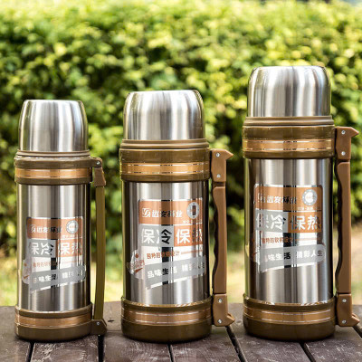 Bình Giữ Nhiệt Thép Không Gỉ 304, Bình Nước Dung Tích Lớn Cho Nam Nữ, Phù Hợp Với Công Trường Và Hoạt Động Ngoài Trời - HÀNG CHÍNH HÃNG MINIIN