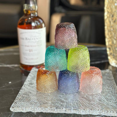 Set 6 cốc uống rượu mạnh IVV Tricot 75ml Made in Italia Hàng chính hãng