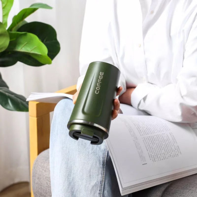 Ly Giữ Nhiệt Coffee inox 304 350ml và 500ML Đựng Nước Giữ Nhiệt Có Nắp Chống Tràn - HÀNG CHÍNH HÃNG MINIIN