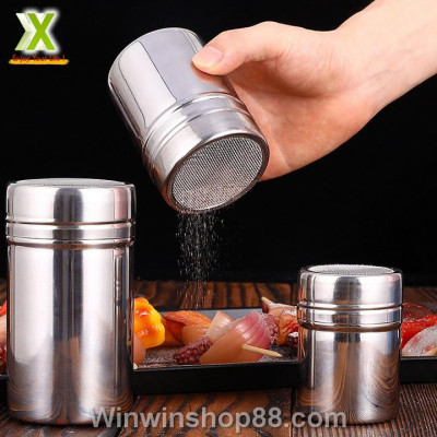 Lọ rắc bột ca cao, matcha chất liệu inox - Winz.vn