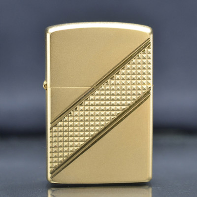 Vỏ Hột Quẹt Bật Lửa Xăng Đá Zorro Z92006B Họa Tiết Chéo - Dùng Xăng Bấc Đá Cao Cấp