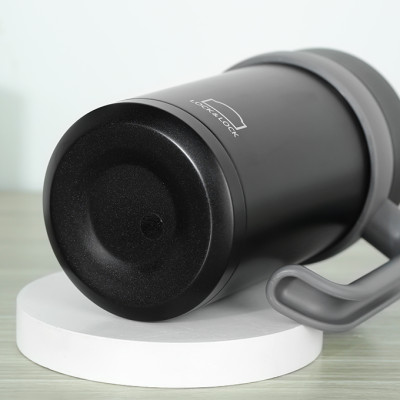 Bình Giữ Nhiệt Lock&Lock New Basic Table màu đen LHC4026B 500ml - Hàng chính hãng, nắp bình 3 lớp tiện lợi - JoyMall