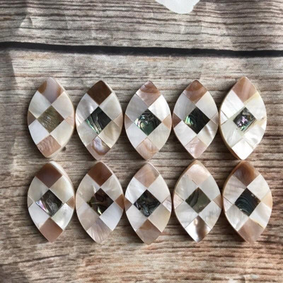 Combo 10 chiếc gác đũa Xà Cừ hình bầu dục Cẩm Bào Ngư cao cấp (CTH744) Sang trọng trên bàn ăn