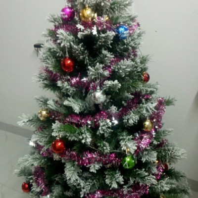 Cây thông noel 3 loại lá phủ tuyết cao 90cm - Tán dày và đẹp, cây thông chắc chắn và dể tháo lắp