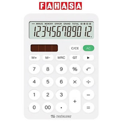 Máy Tính Văn Phòng Flexio - Thiên Long CAL-008 - Màu Trắng