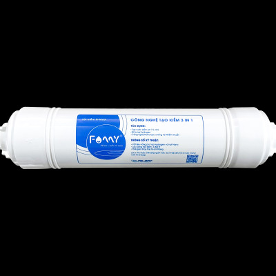Lõi Lọc Tạo Kiềm Hydrogen Famy FI-MAX 3 IN 1 Hàng Chính Hãng - Lắp Cho Các Loại Máy Lọc Nước R.O