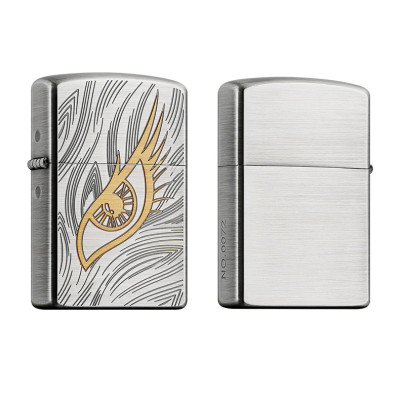 Vỏ Hột Quẹt Bật Lửa Xăng Đá Zorro Z21153 Họa Tiết Mắt Chim Đại Bàng Cực Đẹp - Mẫu Mới