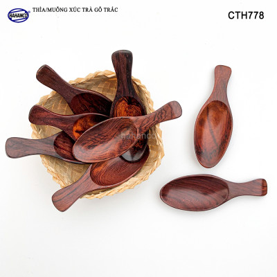 Muỗng xúc trà gỗ trắc siêu sạch (HAHANCO) Hữu dụng cho bạn mỗi khi thưởng trà - CTH778