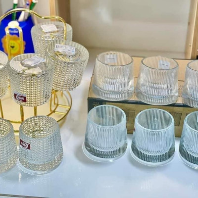 Bộ 6 Ly thuỷ tinh uống trà, cafe , rượu  (giao ngẫu nhiên- AVN26