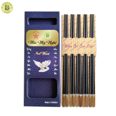Đũa Gỗ Mun Ghép Sừng - Đồ Gỗ Thủ Công Mỹ Nghệ Cao Cấp Thương Hiệu Trường Sơn 