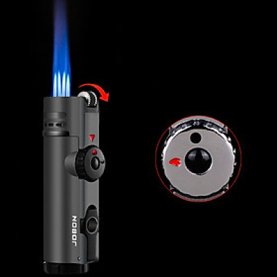 Vỏ Hột Quẹt Bật Lửa Gas Jobon ZB-321 Khò 4 Tia Cực Mạnh Kèm Đục - Nhiều Màu