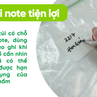 Túi zip Myjae hai đường kéo tự huỷ sinh học (XL)