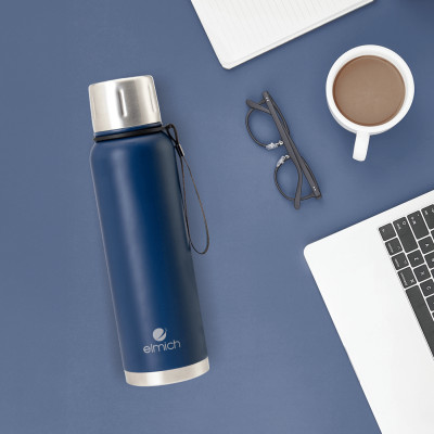 Bình giữ nhiệt Elmich EL8335 1 lít, Hàng chính hãng, inox 316, nắp dùng làm cốc - JoyMall