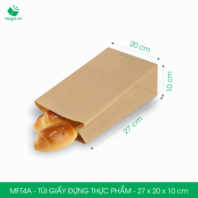 Combo 1000 túi giấy đựng thực phẩm  - Túi giấy đựng đồ ăn - Túi giấy bánh mì