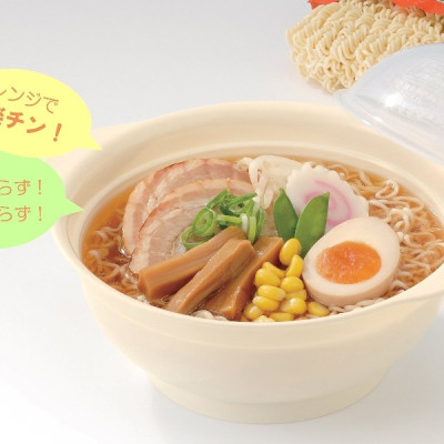 Combo bát tô dùng trong lò vi sóng 1200ml + set 3 miếng mút rửa xoong nồi, ấm chảo - made in Japan