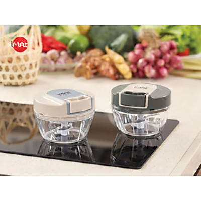 Cối xay tỏi ớt gia vị kéo tay iMat. Cối bằng nhựa Tritan trong suốt an toàn, lưỡi xay 3 tầng sắc bén Chưa có đánh giá