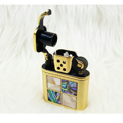 Vỏ Hột Quẹt Bật Lửa Xăng Đá Zorro Z506-008 Khảm Trai Đẹp Độc Lạ Nhiều họa Tiết - Dùng Xăng Bấc Đá cao Cấp