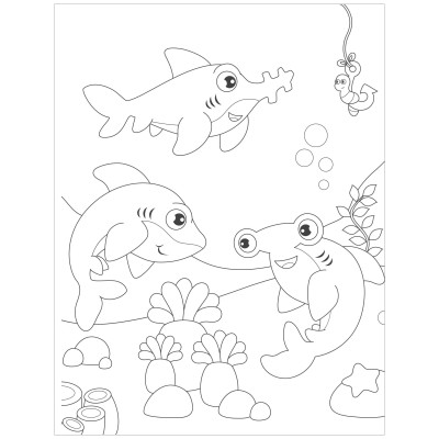 Tập Học Sinh Tô Màu Under Sea - Bìa Kiếng - 4 Ô Ly - 96 Trang 100gsm - The Sun (Mẫu Bìa Giao Ngẫu Nhiên)