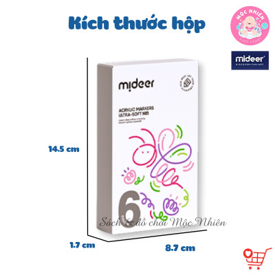 Bút Lông Màu Mực Acrylic An Toàn Vẽ Được Trên Nhiều Vật Liệu - Mideer Acrylic Marker Ultra-soft Nib