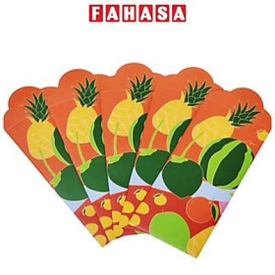 Bộ 5 Bao Lì Xì Tết 2025 - The Sun - Mâm Ngũ Quả - Miền Nam