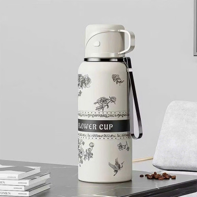 Bình Giữ Nhiệt Inox 800ml, Nắp Làm Cốc Uống Nước, Lưới Lọc Trà Cao Cấp - HÀNG CHÍNH HÃNG MINIIN
