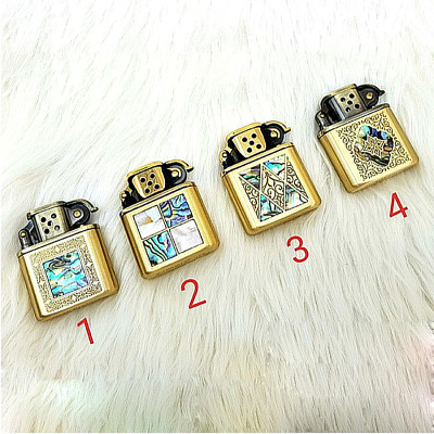 Vỏ Hột Quẹt Bật Lửa Xăng Đá Zorro Z506-008 Khảm Trai Đẹp Độc Lạ Nhiều họa Tiết - Dùng Xăng Bấc Đá cao Cấp