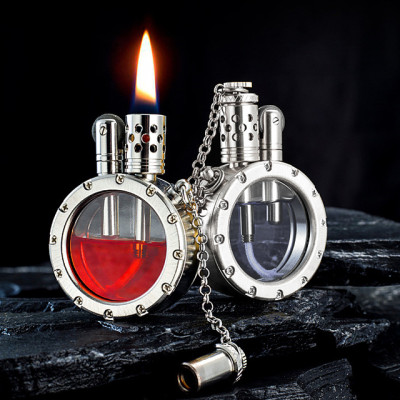 Vỏ Hột Quẹt Bật Lửa Hộp Quẹt Xăng Đá Thủ Công ShuFang Thiết Kế Thân Chứa Nhiên Liệu Trong Suốt Đẹp Độc Lạ