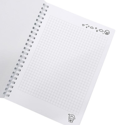 Sổ Tay Lò Xo A5 Kẻ Ô Vuông 100 Trang 100gsm - Cô Tiên Xanh - Cửa Hàng Slime