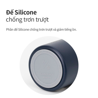 Bình giữ nhiệt Lock&Lock 505ml Maman Cup Vacuum Bottle Màu Xanh Navy LHC1487NVY - Hàng chính hãng, nắp dùng làm cốc nước uống - JoyMall