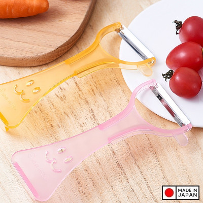 Dụng cụ gọt vỏ trái cây lưỡi bằng thép sắc bén Echo Rappy Peeler - Hàng nội địa Nhật Bản | Made in Japan
