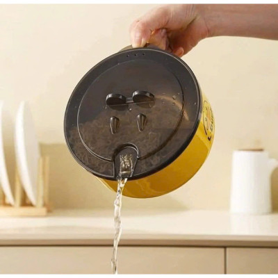 Ca Đựng Cháo Giữ Nhiệt, Ca Úp Mỳ, Tô khuấy Bột Ăn Dặm Cho Bé Hình Vịt Vàng Đáng Yêu - Hàng chính hãng