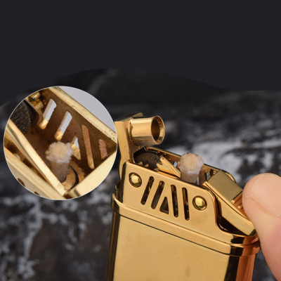 Vỏ Hột Quẹt Bật Lửa Xăng Bấc Đá Zorro Z627 Đánh Lửa Tự Động Đẹp Độc Lạ Tiện Dụng - Dùng xăng bấc đá cao cấp