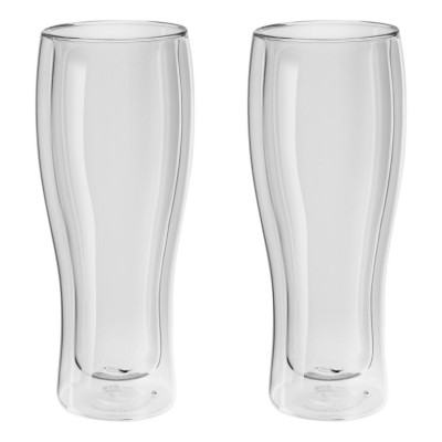 Set 2 cốc uống bia thủy tinh 2 lớp ZWILLING SORRENTO BAR BIERGLASSET 410 ML Hàng Chính Hãng