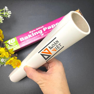 [Dài 10mm] Hộp GIẤY NẾN, GIẤY NƯỚNG BÁNH chống dính C.Lượng - Khổ lớn 30 cm x dài 10m. giấy lót bánh. dụng cụ làm BÁNH.